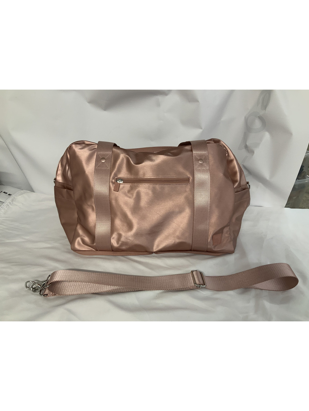 IHKWIP PACKABLE DUFFEL BAG-METALLIC PINK